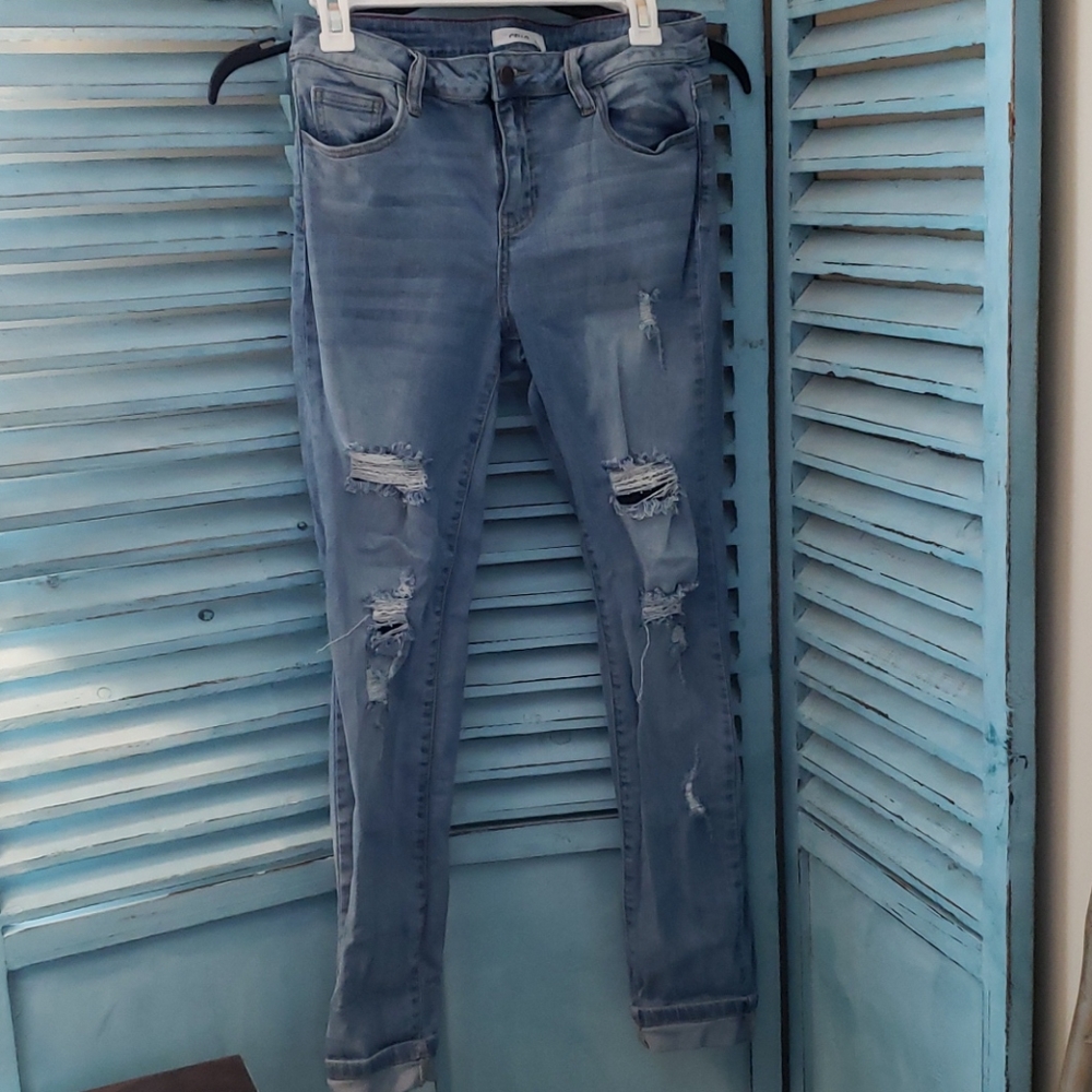 Cello distressed skinny jeans